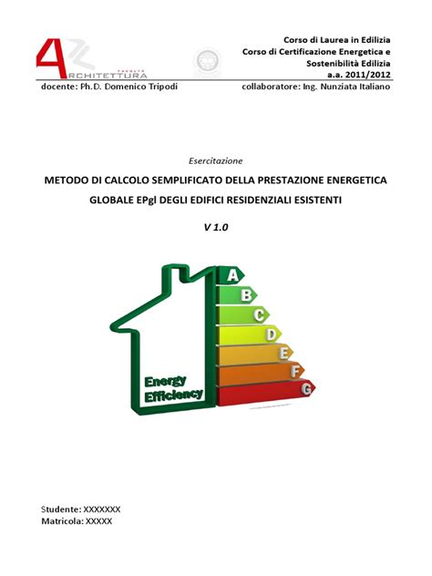 PDF Esempio Calcolo Prestazione Energetica DOKUMEN TIPS