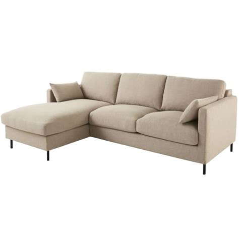 Sitzer Ecksofa Mit Ecke Auf Der Linken Seite Beige Julian