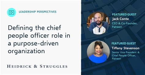 Leadership Perspectives Defining The Chief People Officer Role In A