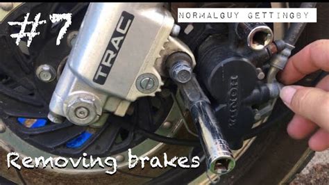 Honda Goldwing Project How To Remove Brake Calipers Youtube