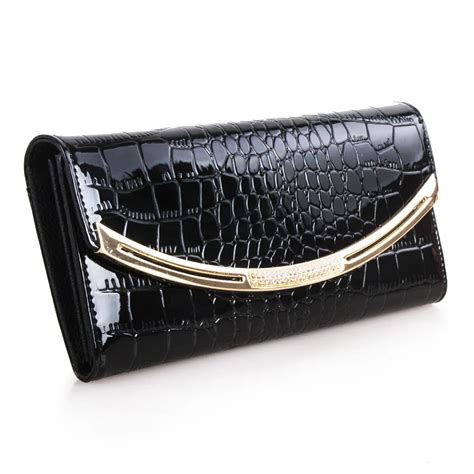 Famous Brand Design Crocodile Pattern Women Wallet Genuine Leather