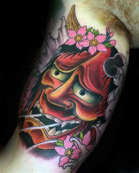 Hannya Mask Tattoo Designs For Men Japanese Ink Ideas