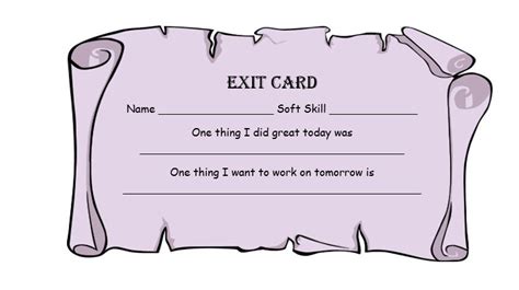 Exit Cards - Collaborative InquiryA young learner's mind