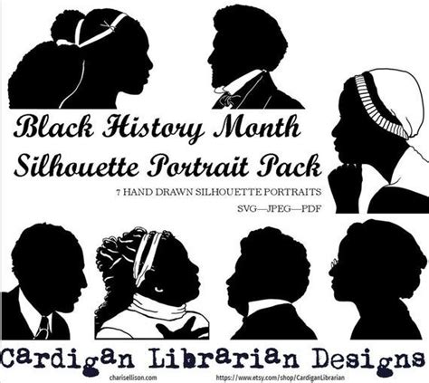 SVG Black History Month Leaders Silhouette Set DIGITAL FILE - Etsy ...