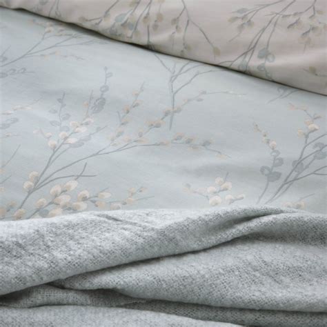 Laura Ashley Pussy Willow Duckegg Reversible Bedset Beauty Maison White