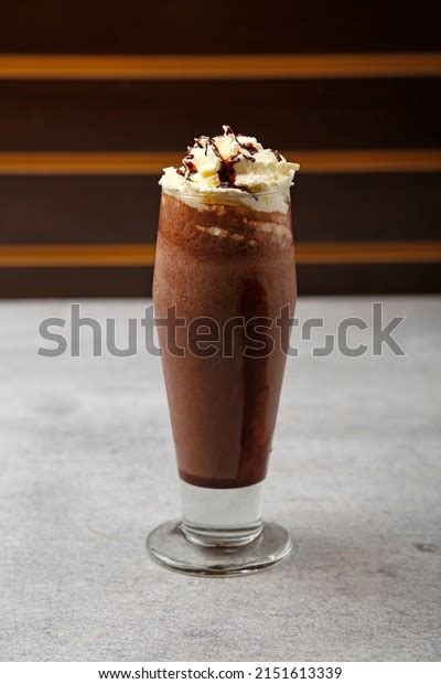 Iced Coffee Covered With Whipped Cream In Glasses Cup Photos And Images