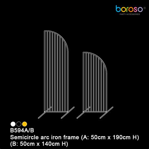 B A B Semicircle Arc Iron Frame Boroso Group Lagenda Inflator