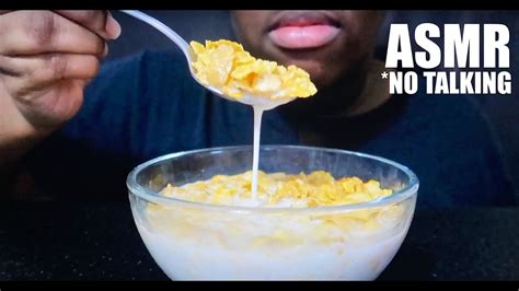 ASMR FROSTED FLAKES CEREAL MUKBANG 먹방 BIG BITES CRUNCHY EATING