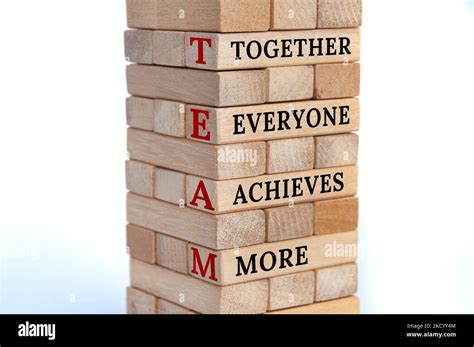 Together Everyone Achieves More Team Teamwork Concept Stock Photo