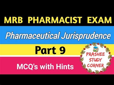 Tnpsc Di Ja Exam Pharmaceutical Jurisprudence Pharmacist Mcq