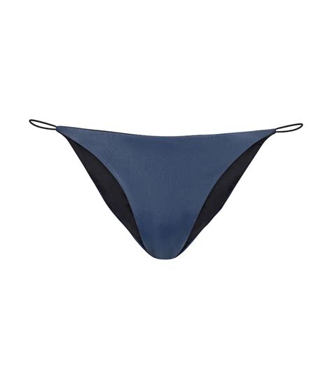 Jade Swim Micro Bare Minimum Bikini Bottoms In Blue Modesens