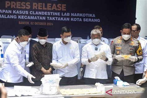 Bnn Ungkap Kasus Laboratorium Rahasia Narkotika Di Serang Antara News