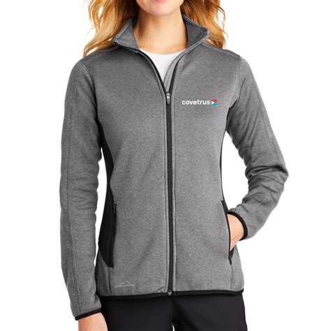 Eddie Bauer® Ladies Full Zip Heather Stretch Fleece Jacket