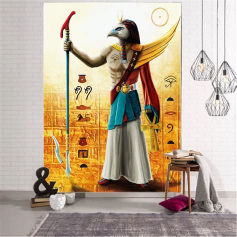 Egyptian Tapestry The Ancient Egypt Mythology Egyptian Gods Wall