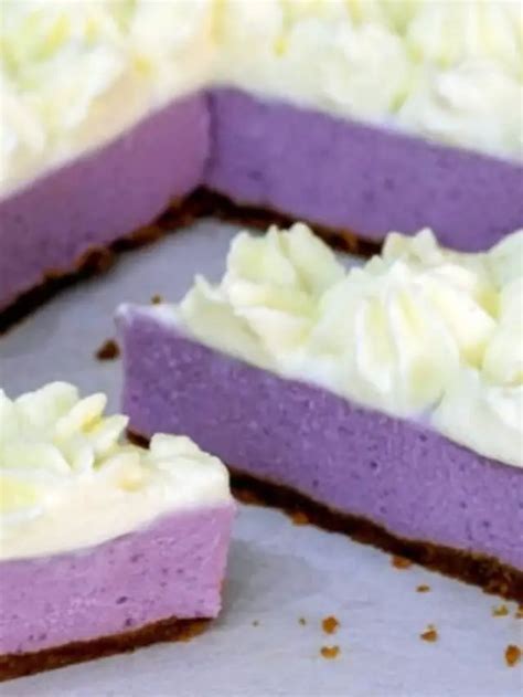 Make An Exotic Ube Macapuno Cheesecake Recipe Cheesecakes World