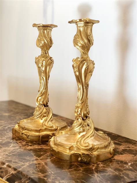 Pair Of Louis Xv Candlesticks In The Manner Of Juste Aur Le Meissonnier