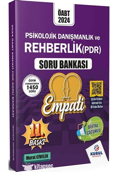 2024 ÖABT Empati Psikolojik Danışmanlık ve Rehberlik Soru Bankası Kurul