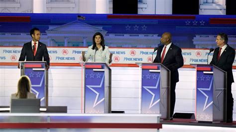 Scs Haley Scott Seek Breakout Moment In Gop Presidential Debate