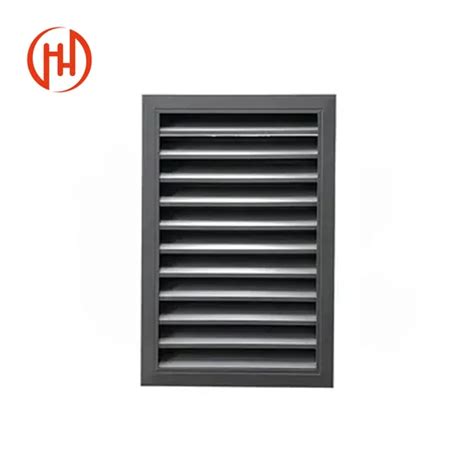 Square Aluminum Automatic Gravity Shutter Louver Standard Static Roof