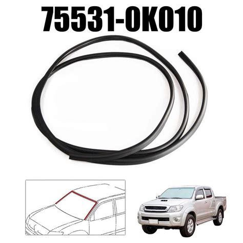 Besveh Front Outer Windshield Moulding Seal For Toyota Hilux Vigo