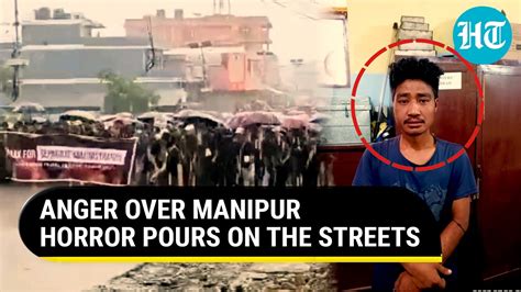 Indias Anger Spills On Manipur Streets After Video Of Women Paraded Naked Goes Viral Watch