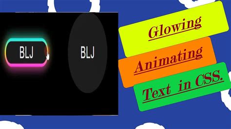 Glowing Animated Button Using CSS And HTML Colorful Glowing Effect On