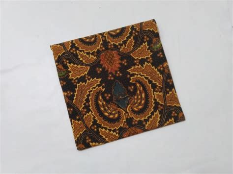 Kain Jarik Batik Sogan Solo Colet Warna Motif Sri Linuwih Lazada