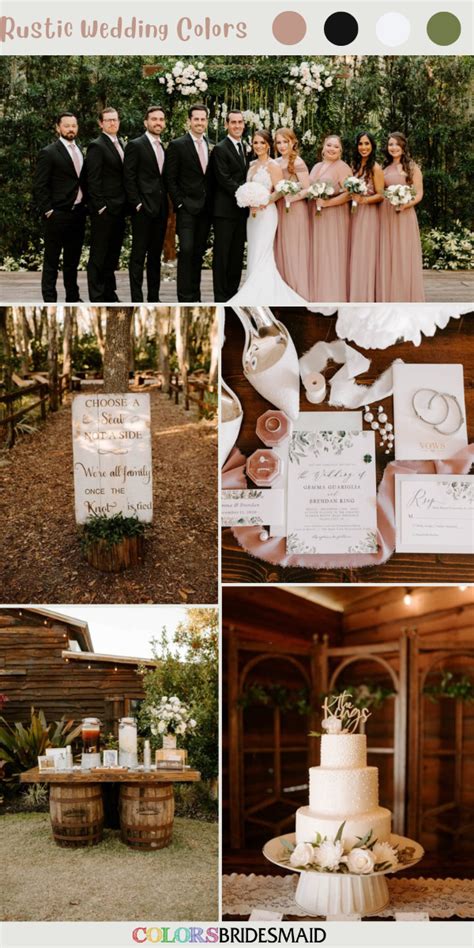 8 Pretty Rustic Wedding Color Palettes For 2023 Colorsbridesmaid