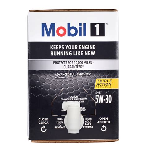 Mobil 1 Advanced Full Synthetic Car Motor Oil 5W-30, 12 Quart Pack ...
