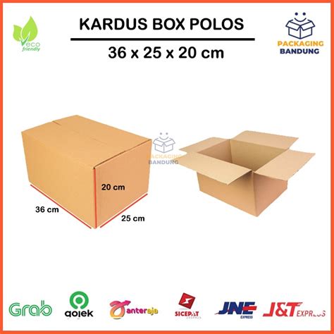 Jual Kardus Karton Box Polos Packing 36 X 25 X 20 Cm Tebal Shopee Indonesia