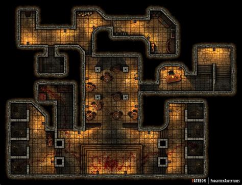 Oc Art 26x20 Underground Fight Club Battle Map Battlemaps