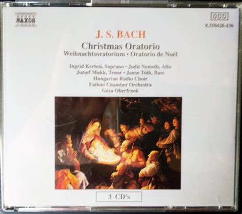 Christmas Oratorio Bwv 248 De Johann Sebastian Bach 1992 Cd X 3