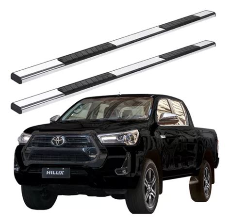 Estribos Serie 100 Cromados Toyota Hilux 2016 2023 Dob Cab Meses