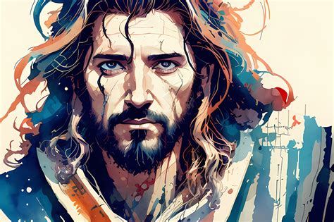 Download Digital Illustration Jesus Christ Comic Style Royalty Free