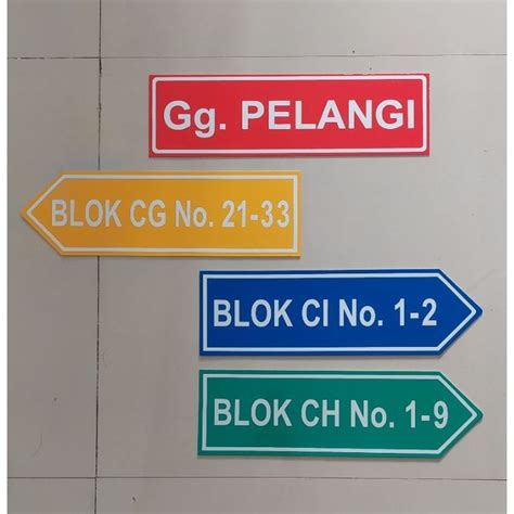 Jual Custom Plang Nama Jalan Papan Nama Jalan Shopee Indonesia