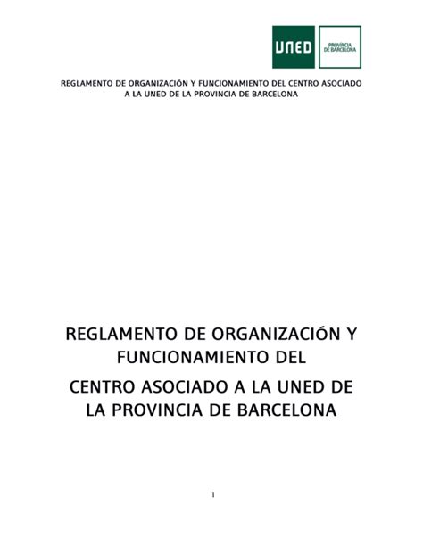 reglamento de organización y funcionamiento