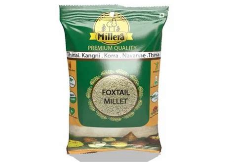 Packet Brown G Millera Foxtail Millet Whole Grains High In Protein