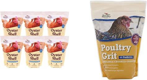 Manna Pro Crushed Oyster Shell And Poultry Grit Bundle 6 Pack Everything Else