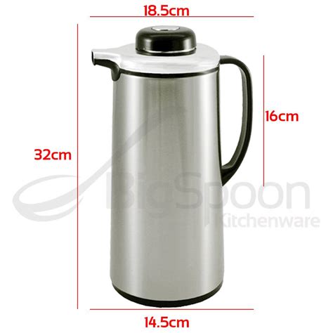 Bigspoon L Hot Water Vacuum Flask Glass Inner Double Wall Stainless