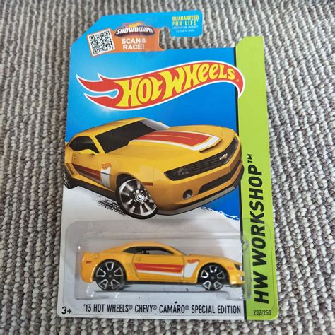 Hot Wheels Chevy Camaro Special Edition Yellow Hw Workshop Perfect My XXX Hot Girl