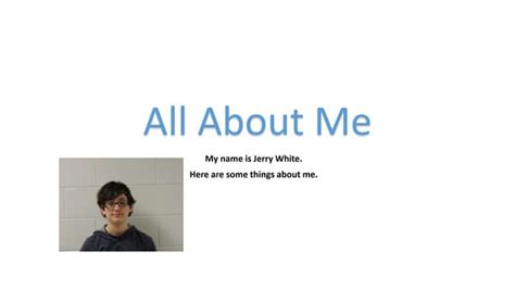 All about me powerpoint | PPT