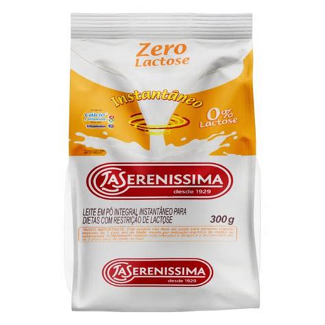 LEITE EM PÓ LA SERENISSIMA ZERO LACTOSE INSTANTÂNEO PACOTE 300G