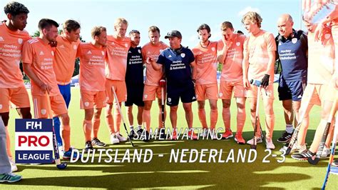 Samenvatting FIH Pro League Heren Duitsland Nederland YouTube