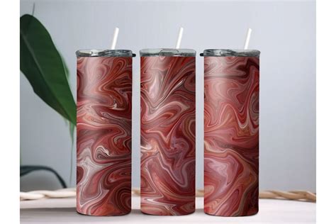 Red Marbled Straight Tumbler Wrap Graphic By Gen Aumonier Creative