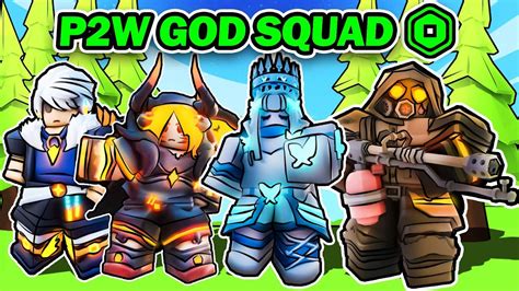 The P2W GOD SQUAD Roblox Bedwars YouTube