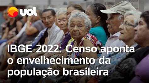 Censo 2022 IBGE gráfico mostra evolução da idade média do brasileiro