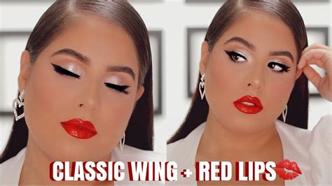 Classic Winged Eyeliner Red Lips The Easiest Makeup Look Nelly Toledo Youtube