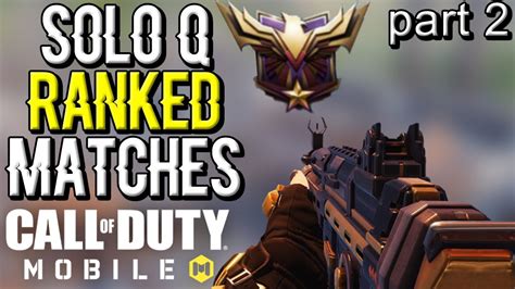 Solo Q Masters Ranked Matches In Call Of Duty Mobile Season 2 Of