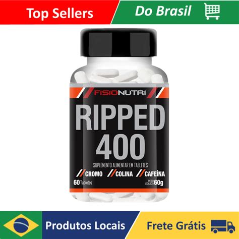 Termogênico Ripped400 Fisio Nutri Aumento de Resistência Física