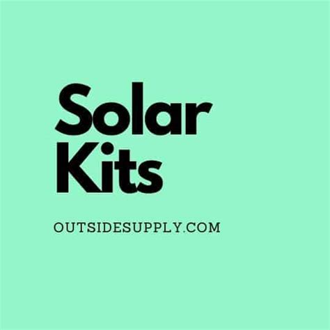 RV Solar Panel Kits